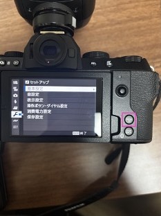 MENU OK ボタンの位置