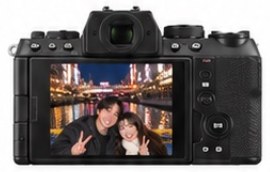 撮影した写真を表示しているカメラの画面